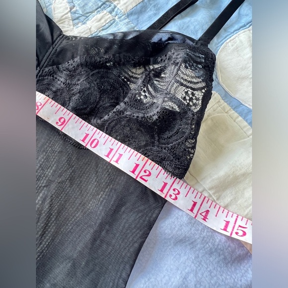 Studio LaPerla Womens Black Sheer Lace Camisole Lingerie Feminine Goth 2 - Picture 10 of 11